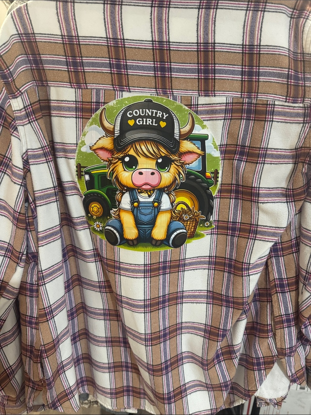 Plaid women’s Shirt - Pink & Brown